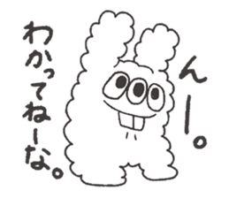 Rabbit heart is broken. sticker #7720477