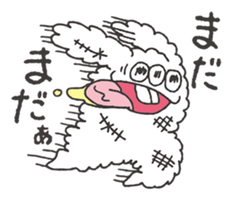 Rabbit heart is broken. sticker #7720485