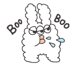 Rabbit heart is broken. sticker #7720495