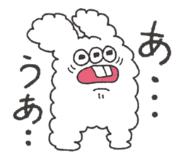 Rabbit heart is broken. sticker #7720497