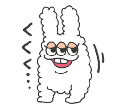 Rabbit heart is broken. sticker #7720501