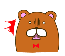 KUMAZOU in child-rearing.English ver. sticker #7722035