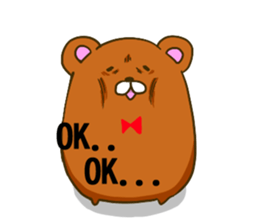 KUMAZOU in child-rearing.English ver. sticker #7722036