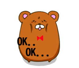 KUMAZOU in child-rearing.English ver. sticker #7722036