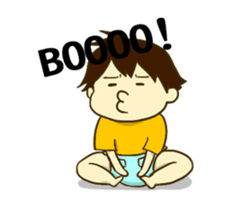 KUMAZOU in child-rearing.English ver. sticker #7722047