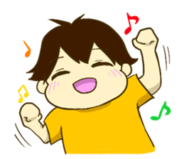 KUMAZOU in child-rearing.English ver. sticker #7722050