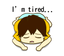 KUMAZOU in child-rearing.English ver. sticker #7722053