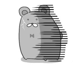 KUMAZOU in child-rearing.English ver. sticker #7722060