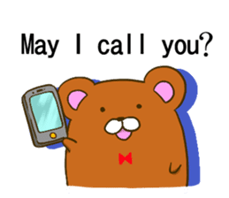 KUMAZOU in child-rearing.English ver. sticker #7722062