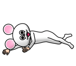 Costume of mouse 2 sticker #7722675