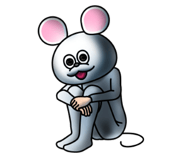 Costume of mouse 2 sticker #7722683