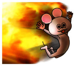 Costume of mouse 2 sticker #7722685