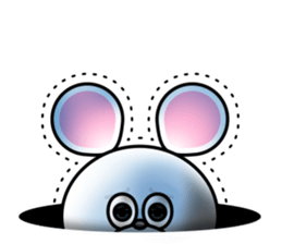 Costume of mouse 2 sticker #7722686