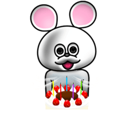 Costume of mouse 2 sticker #7722689