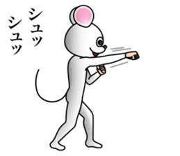 Costume of mouse 2 sticker #7722692