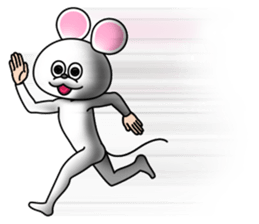 Costume of mouse 2 sticker #7722696