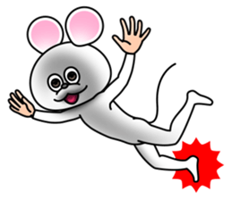 Costume of mouse 2 sticker #7722697