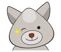 Moki - The Cute Dog sticker #7722709
