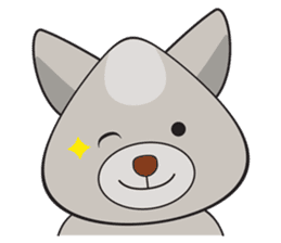 Moki - The Cute Dog sticker #7722709