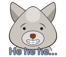 Moki - The Cute Dog sticker #7722710