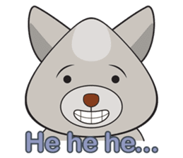 Moki - The Cute Dog sticker #7722710