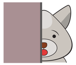 Moki - The Cute Dog sticker #7722712