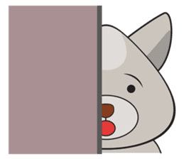 Moki - The Cute Dog sticker #7722712