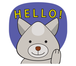 Moki - The Cute Dog sticker #7722713