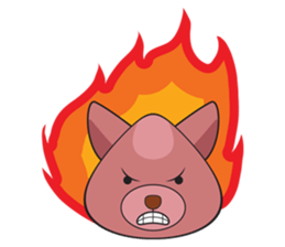 Moki - The Cute Dog sticker #7722714