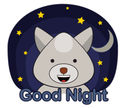 Moki - The Cute Dog sticker #7722715