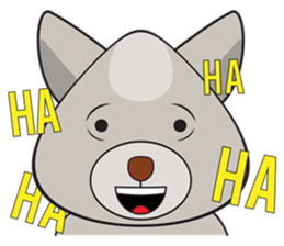 Moki - The Cute Dog sticker #7722716