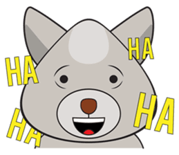 Moki - The Cute Dog sticker #7722716