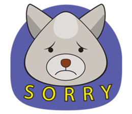 Moki - The Cute Dog sticker #7722720
