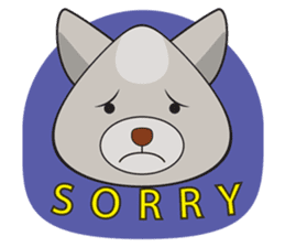 Moki - The Cute Dog sticker #7722720
