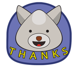 Moki - The Cute Dog sticker #7722721