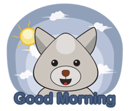 Moki - The Cute Dog sticker #7722723