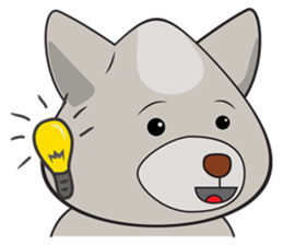 Moki - The Cute Dog sticker #7722725