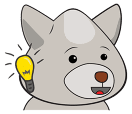 Moki - The Cute Dog sticker #7722725