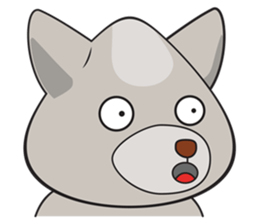 Moki - The Cute Dog sticker #7722727