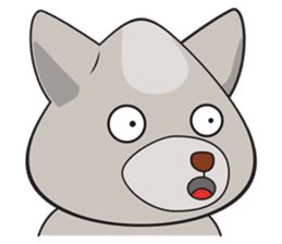 Moki - The Cute Dog sticker #7722727