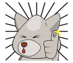 Moki - The Cute Dog sticker #7722731