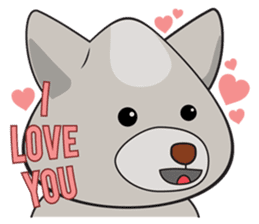 Moki - The Cute Dog sticker #7722732