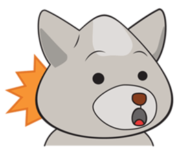 Moki - The Cute Dog sticker #7722733