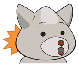 Moki - The Cute Dog sticker #7722733