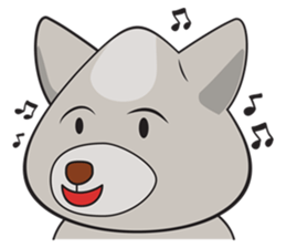 Moki - The Cute Dog sticker #7722736