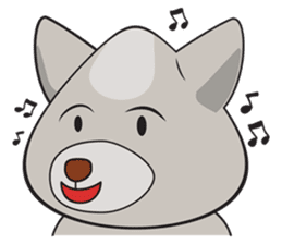 Moki - The Cute Dog sticker #7722736