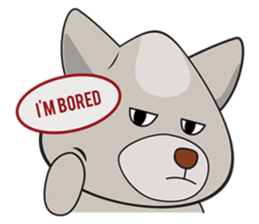 Moki - The Cute Dog sticker #7722737