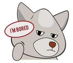 Moki - The Cute Dog sticker #7722737