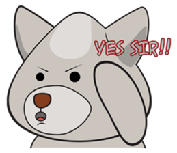 Moki - The Cute Dog sticker #7722738
