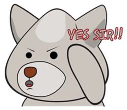 Moki - The Cute Dog sticker #7722738